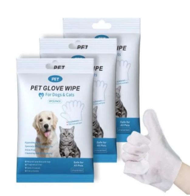 Pet Cleaning Wipes & Grooming Gloves