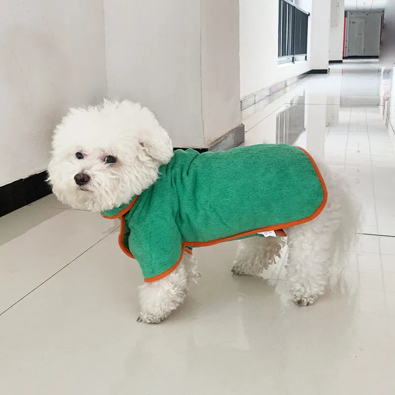 Quick-Dry Pet Bathrobe Towel