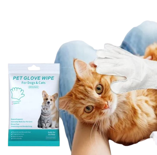 Pet Cleaning Wipes & Grooming Gloves