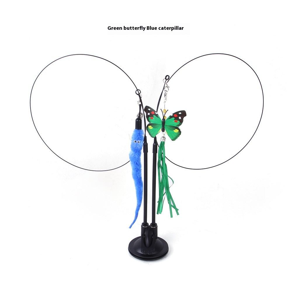 Interactive Suction-Cup Cat Teaser