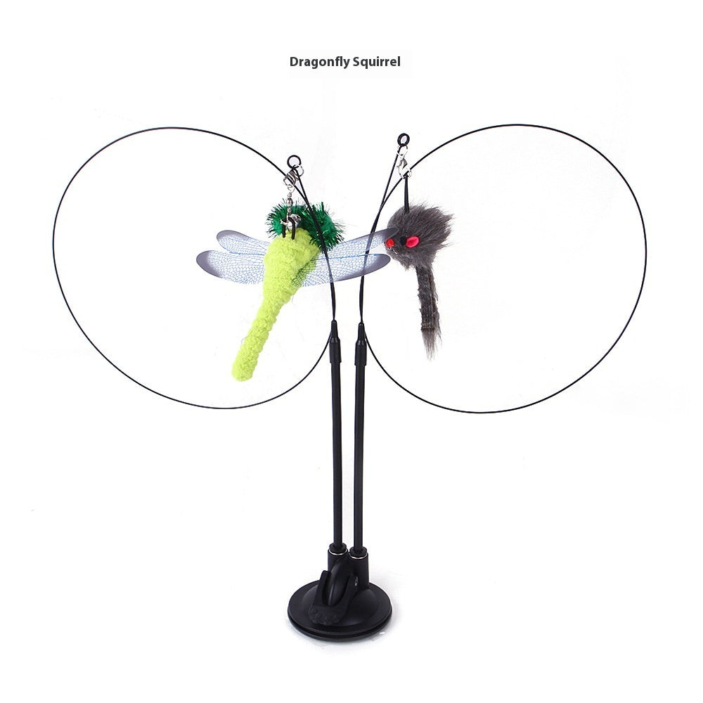 Interactive Suction-Cup Cat Teaser