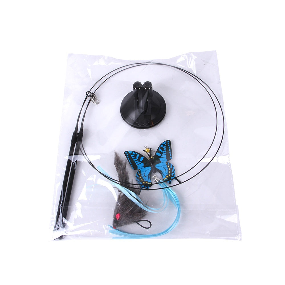 Interactive Suction-Cup Cat Teaser