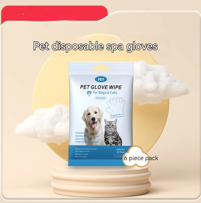 Pet Cleaning Wipes & Grooming Gloves