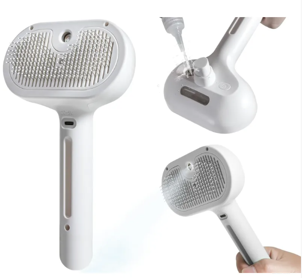 2-in-1 Pet Spray Grooming Brush
