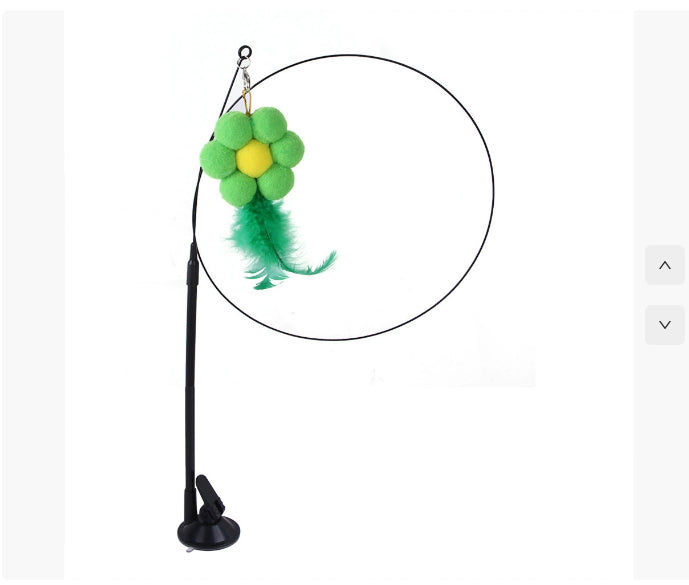 Interactive Suction-Cup Cat Teaser