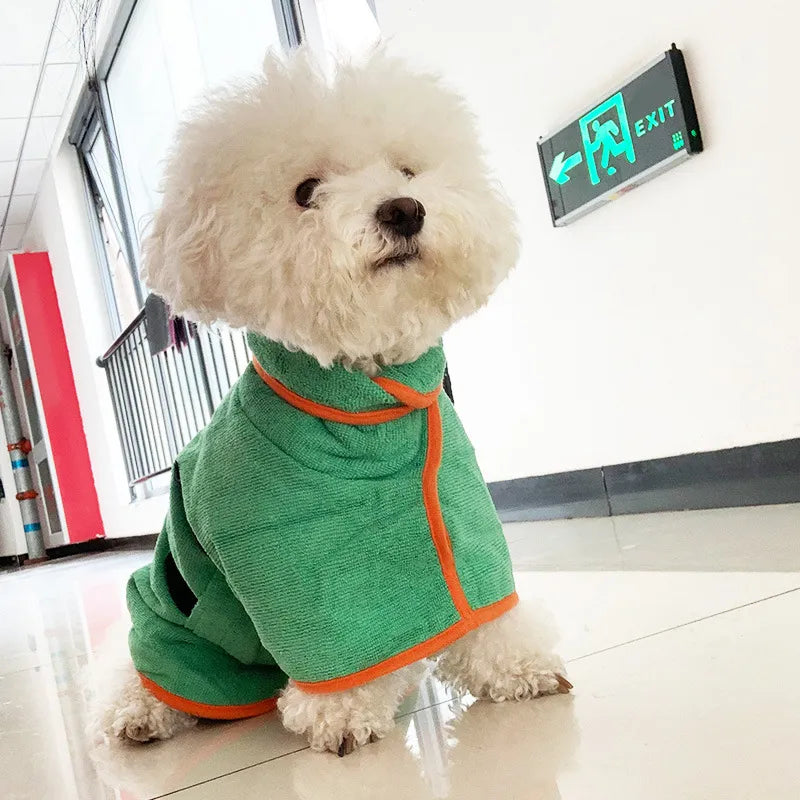 Quick-Dry Pet Bathrobe Towel