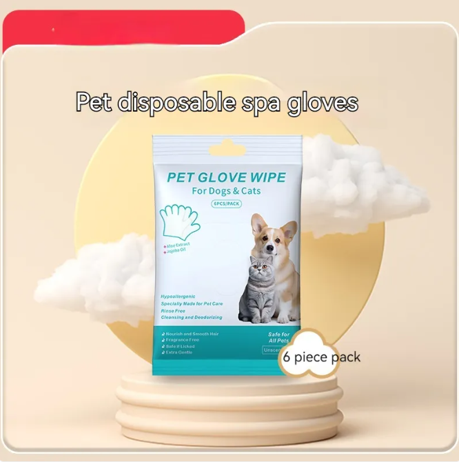 Pet Cleaning Wipes & Grooming Gloves